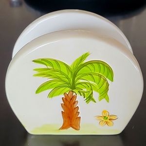 Palm Tree Napkin/ Envelope Holder